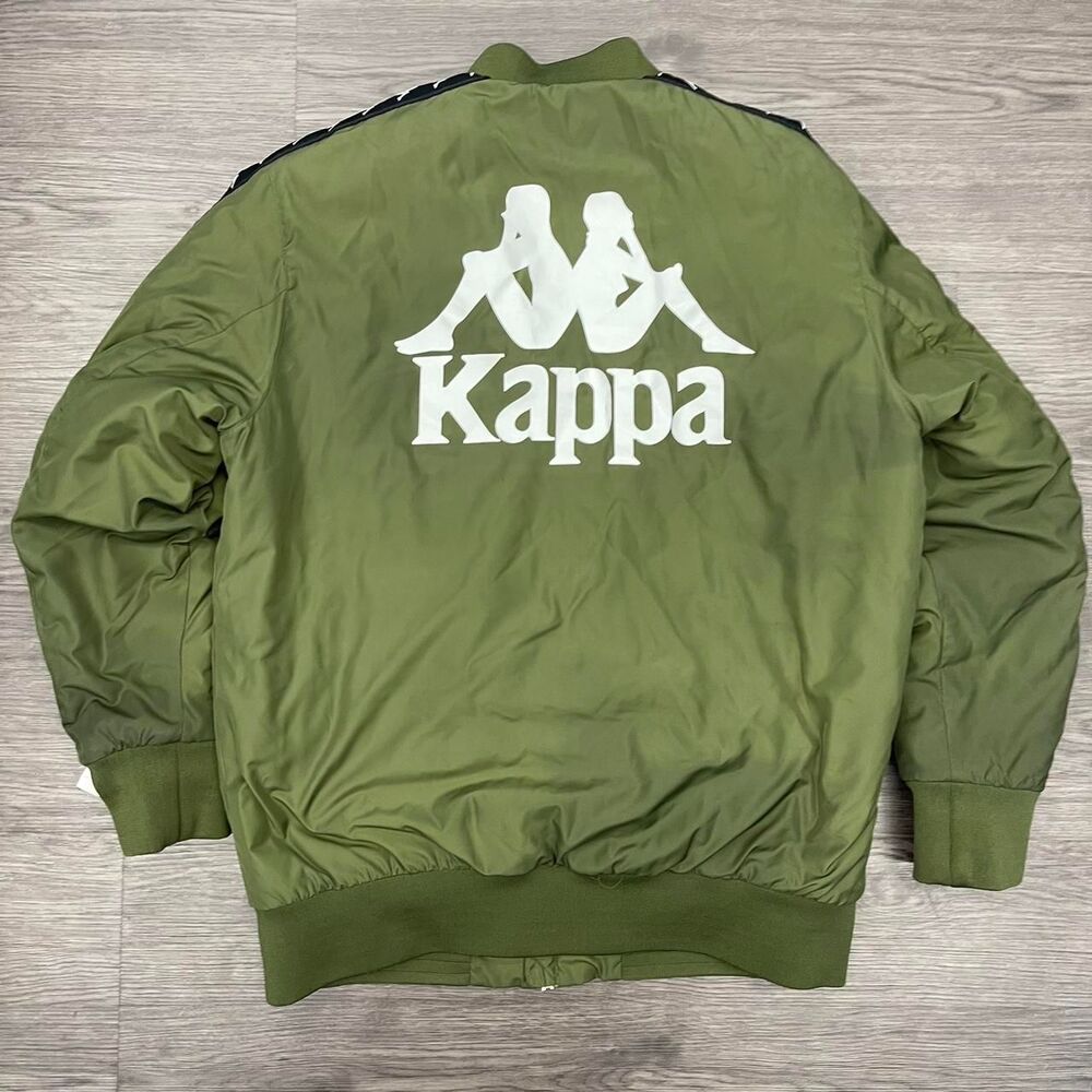 Kappa Men's Green And Khaki Coat View 2